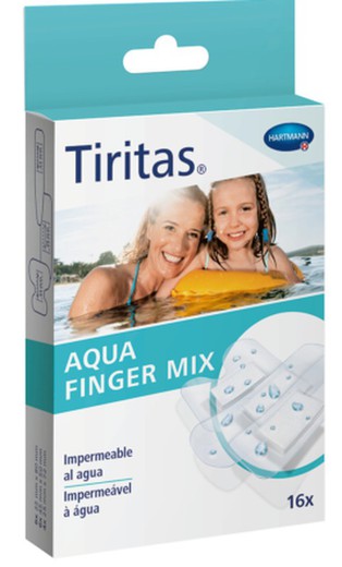 Tiritas Aqua Finger Aposito Adhesivo Mix 16 U