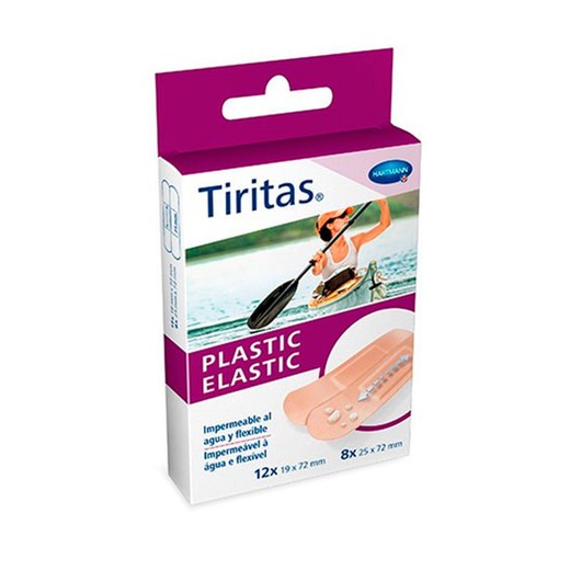 Tiritas Plastic Aposito Adhesivo Elastic Surtido 20u