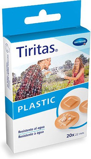 Tiritas Plastic Aposito Adhesivo Redondas 22mm 20u
