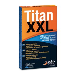 Titan XXL Vigor y Resistencia Masculinos 20 Comprimidos