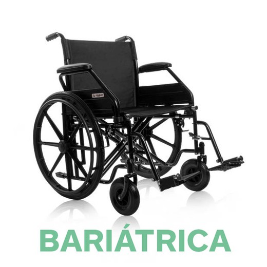 Cadeira de rodas bariátrica dobrável autopropelida TotalCare PC-21
