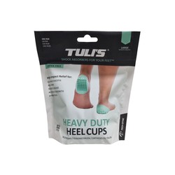 Almofada de calcanhar de borracha Tuli's Heavy Duty Cups 1 par
