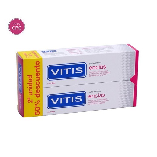 Dentifrice Vitis Gums Pack 150 ml x 2 U