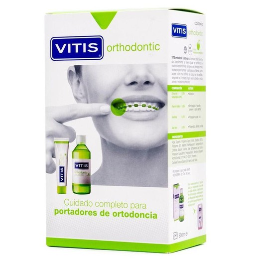 Vitis Orthodontic Pack creme dental + enxaguante bucal