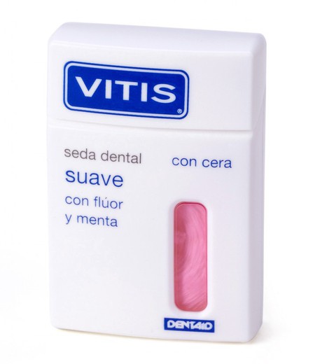 Vitis Soft Dental Floss With Wax, Fluoride And Mint 50 M