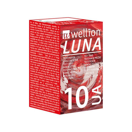 Wellion Luna Ácido Úrico 10 Tiras Reactivas