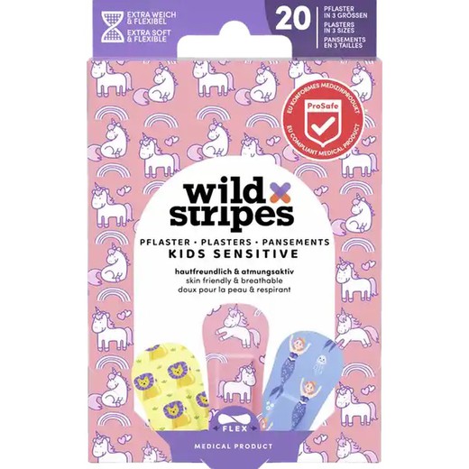 Wild Stripes Tiritas de Plastico Impermeables Fantasy 20 Unidades