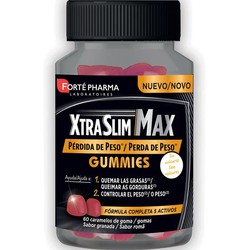 XtraSlim Max Gummies 60 Caramelos de Goma Sabor Granada