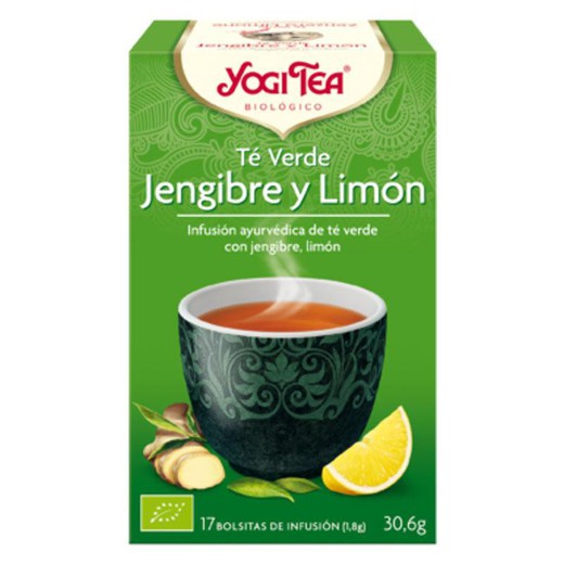 Yogi Tea Te Verde Jengibre Limón 17 Bolsitas
