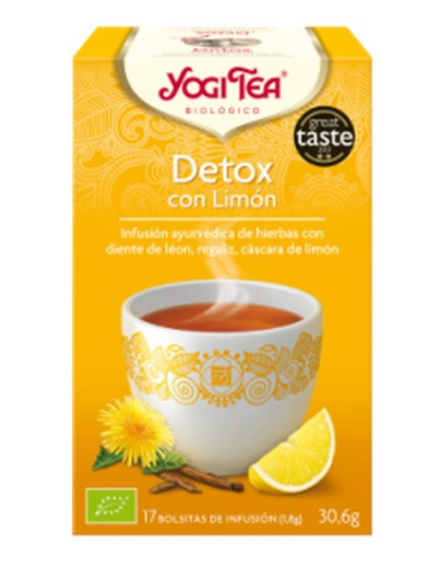 Chá Yogi Detox Com Limão 17 Sachês