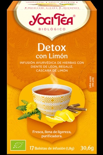 Yogi Tea Détox Au Citron 17 Sachets