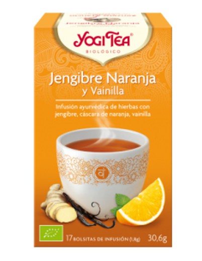 Yogi Tea Gingembre Orange et Vanille 17 sachets