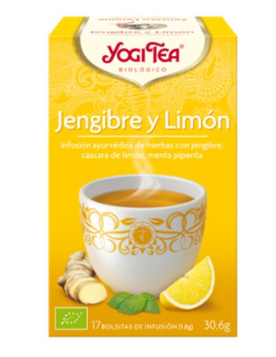 Chá Yogi Gengibre E Limão 17 Saquinhos