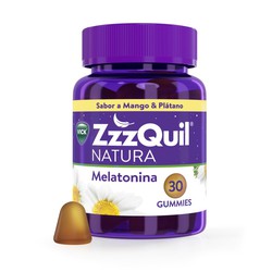 ZzzQuil Natura Mango Banana Gummies 30 Gummies