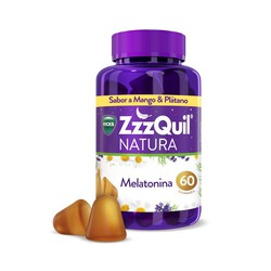 ZzzQuil Natura Mango Banana Gummies 60 Gummies