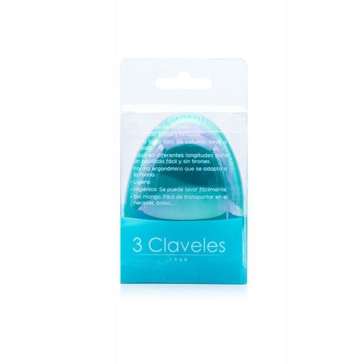3 Claveles Cepillo Antienredos Pequeño Ref. 16012