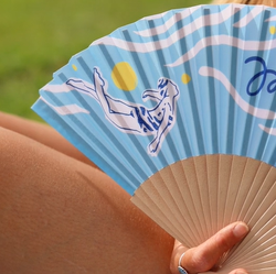Wooden Fan for Solidarity: Get Wet for Multiple Sclerosis