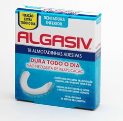 Almofadas adesivas inferiores Algasiv para dentaduras
