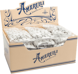 Amarelli Bianconeri Sachês Gotas de Alcaçuz Sabor Menta 100g