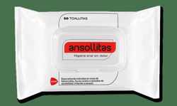 Ansollitas Duplo Toalhetes Higiênicos para Hemorróidas 2 x 50 Toalhetes (100 Toalhetes)
