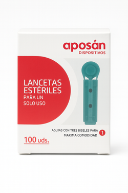 Aposan Dispositivos Lanceta Estériles 100 Lancetas