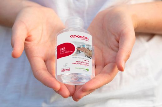 Gel hidroalcoólico para as mãos Aposán