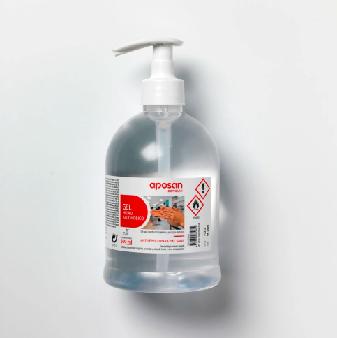 Gel hidroalcoólico para as mãos Aposán