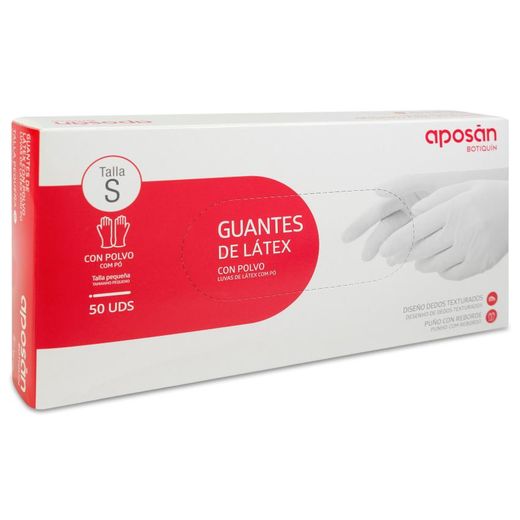 Luvas de Látex Aposan 50 Unidades