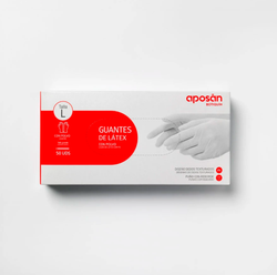 Aposan Guantes de Látex 50 Unidades
