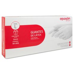 Luvas de Látex Aposan 50 Unidades