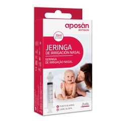 Aposan Jeringa de Irrigación Nasal con Adaptador de Silicona 2 Jeringuillas + 2 Adapatdores