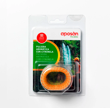 Aposan Pulseras Aromáticas de Citronela Muelle 3 Unidades Naranja