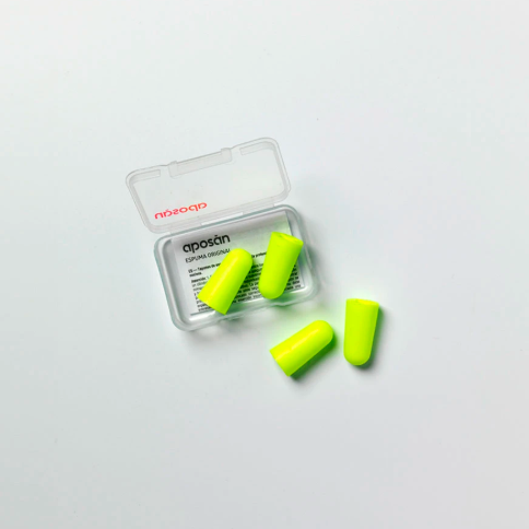 Aposan Reusable Silicone Earplugs Size S 2 Units