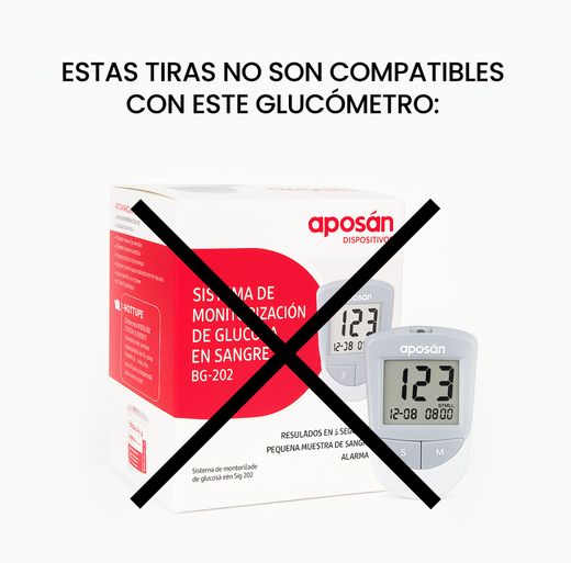 Aposán Dispositivos Tiras Reactivas de Glucosa en Sangre BS-602