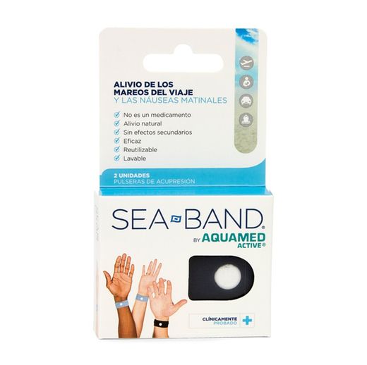 Aquamed Active Sea Band Adultos Pulsera Anti Mareos 2 Unidades