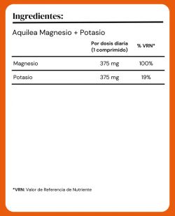 Aquilea Magnesio + Potasio Energia y Vitalidad 28 Comprimidos Efervescentes