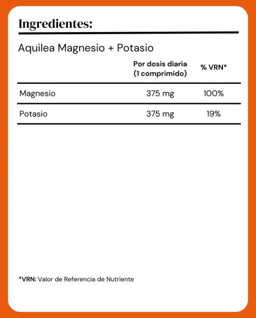 Aquilea Magnesio + Potasio Energia y Vitalidad 28 Comprimidos Efervescentes