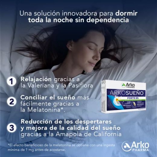 Arkopharma Arkosueño Forte 8H 30 comprimidos