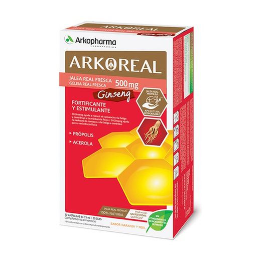 Arkoreal Jalea Real Fresca Ginseng Sin Azúcares 20 U