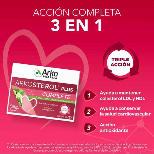 Arkosterol Plus Complete 30 Comrpimidos