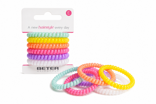 Beter Coleteros Espiral Finos "Hair on the Move" Collection 6 Unidades Ref. 19205