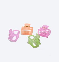 Agrafes rectangulaires Better, couleurs assorties, 4 unités