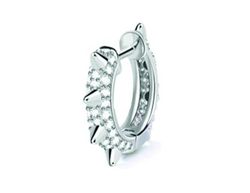 Bijoux Boucles d'Oreilles Hypologéniques BJT252 Créoles Ambary spikes 14mm