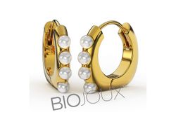 Biojoux Pendientes Hipolagenicos BJT315 Dolores Perlas 18mm