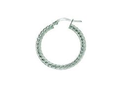 Biojoux Pendientes Hipolagenicos BJT990 Aro trenzado 14mm