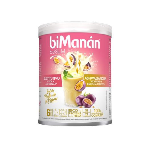 Bimanan Batido Sustitutivo con Aswagandha Sabor Fruta de la Pasión 330 g