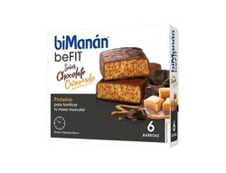 Barras de Proteína Bimanan Befit Sabor Chocolate Caramelo 6 U
