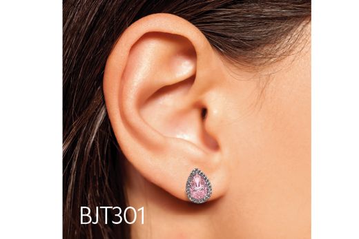 Biojoux Pendientes Hipolagenicos BJT301 Aile Rose 10x14mm
