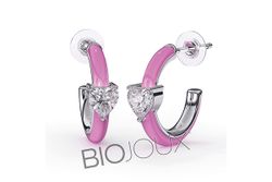 Biojoux Pendientes Hipolagenicos BJT336 Leila Pink 16mm