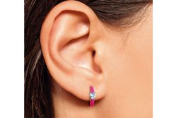 Biojoux Hypolagenic Earrings BJT336 Leila Pink 16mm